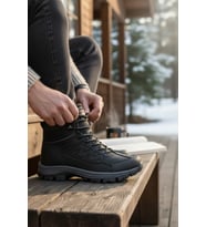 Enoch Erkek Kürklü İçi Yünlü Su Geçirmez Outdoor Trekking ve Kışlık Bot (Füme)
