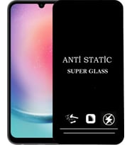 Samsung Galaxy Uyumlu A24 Anti Statik Ekran Koruyucu Toz Tutmayan Kırılmaz Cam