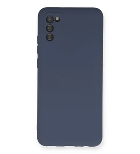Galaxy A03S Kılıf Nano içi Kadife Silikon - Gri