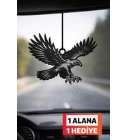 Şık Kartal Figürlü Araba Ayna Süsü, Siyah Kartal Dikiz Aynası Süsü