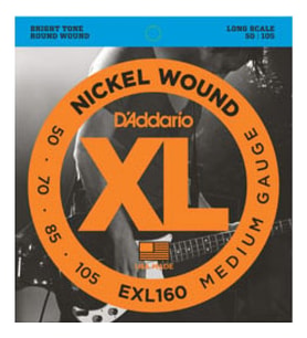 Daddario Exl160 Bass Gitar Tel Seti, Xl, 50-105, Long Scale, Nickel