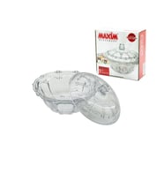 CAM ŞEKERLİK CAM KAPAKLI ÇAP: 13.5CM - Y: 5.2--9.5CM (5343)