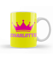 Charlotte  Name personalized Custom   vintage Retro Rainbow Style Design Gift Baby Gift For Her Kupa Bardak Porselen