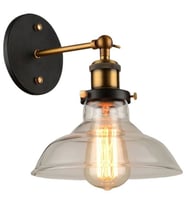 Mylight Retro Bal Camlı Aplik Eskitme 22 cm