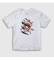 Presmono Unisex Çocuk Beyaz Kyuubi Anime Naruto T-Shirt 133782tt