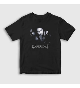 Presmono Unisex Çocuk Siyah Amy Lee Evanescence T-Shirt 145837tt