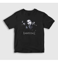 Presmono Unisex Çocuk Siyah Amy Lee Evanescence T-Shirt 145837tt