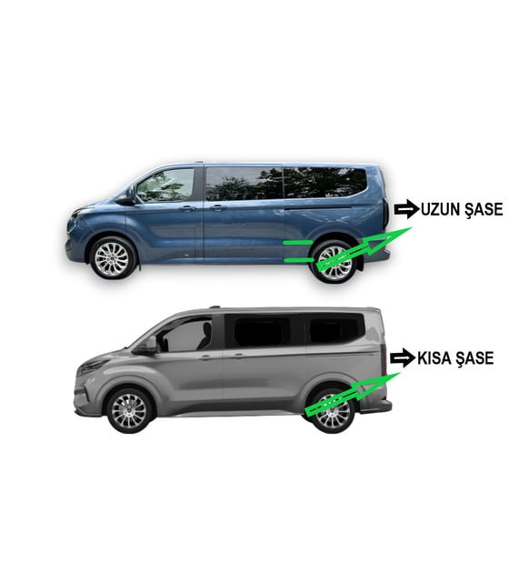 TRANSİT CUSTOM VAN UZUN ŞASE YAN BANSAMAK 2025 2026 2027