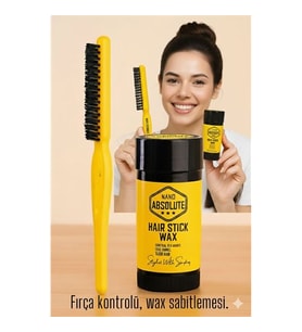 Topuz Fırçası Stick Wax Seti Profesyonel Saç Topuz Seti
