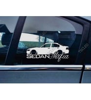 E46 3-series 2002-06 Kelebek Cam Araba oto Sticker 19 cm 2 Adet
