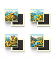 Şırnak - Baskılı Buzdolap Magneti Kare - 9x9 cm - 4 Adet