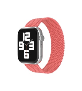 Uray store Apple Watch 42mm Ayarlı Solo Silikon Kordon - Pembe