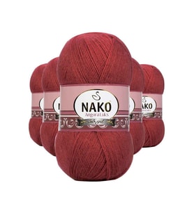 Northcity 5 Adet Angora Lüks El Örgü İpi Bordo 6679