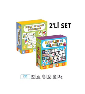 Ca Games (2'Li Set) Harfler Ve Kelimeler - Okuma Ve Yazma 3+ Yaş Için Görselli Eğitici Eşleştirme