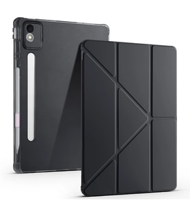 Lenovo Idea Tab Pro 12.7 TB-373FU Kılıf Zore Tri Folding Kalem Bölmeli Standlı Kılıf