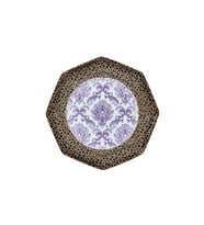 LAMEDORE TEA DELİGHT 21 CM PASTA TABAĞI İRİS PURPLE BLOOMİNG BAROQUE 1 ADET