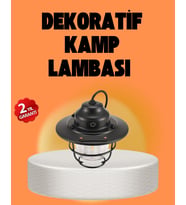 Çam Kozalağı Şekilli Retro Kamp Gece Lambası