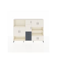 Arges Dolap 9 Raflı 4 Çekmeceli 8 Kapaklı 220x30x163 Aytaşı-Aytaşı/Antrasit