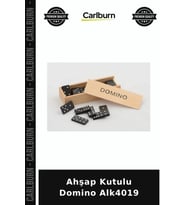 Özel Üretim Oyun Hobi Eğlence Masa Oyunu Ahşap Kutulu Domino Alk4019