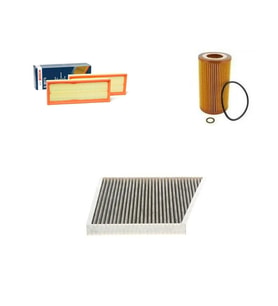 Bosch Filtre Bakım Seti Mercedes E320 W211 2002-2006 Benzin 224 Beygir Hava + Yağ f. + Polen Filtre Sardes