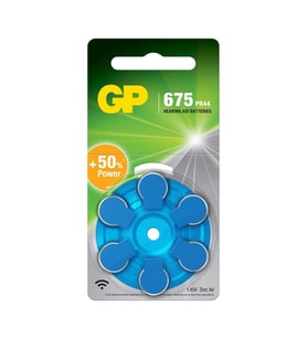 GP ZA675 1.4V Düğme Kulaklık Pili  6'lı Paket