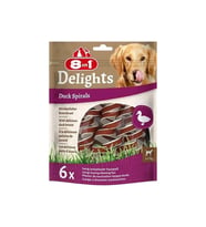 8in1 Delights Duck Spirals Ördekli Burgu Köpek Ödülü 6`lı (STD)