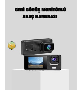 Full Hd 3'lü Araç Kamerası Geri Görüş Destekli Park Modlu 1080p Dvr