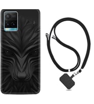 Vivo Y11S Y21S Y20 Y20S Y70 Kılıf Boyun Askılı Silikon Black Fox 1325