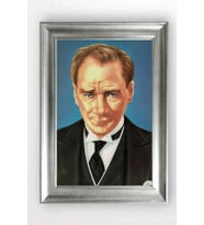 Gümüş Çerçeveli Atatürk Tablo cv872