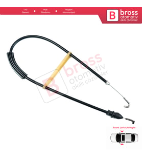 Skoda Octavia MK1 1U 1U2 1U5 1996–2010 1U0837099 İçin Ön Sağ veya Sol Kapı İç Açma Teli 55 cm