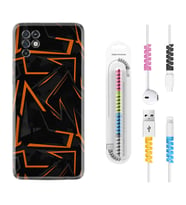 INFINIX Note 11 Pro Note 10 Hot 9 Play Kılıf Kablo Koruma Spiral Silikon Zigzaglar 1651