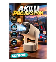 Taşınabilir Akıllı Projeksiyon Cihazı – 1280 x 720p HD Görüntü ve Powerbank Özelliği