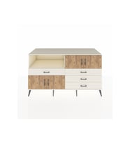Kronos Konsol 2 Raflı 4 Çekmeceli 4 Kapaklı 176x59x99 Aytaşı-Çam/Aytaşı