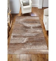 Dijital Kaymaz Taban Yıkanabilir Salon Halısı Mutfak Halısı Koridor Halısı Yolluk ND-HS-343 (Kahverengi)