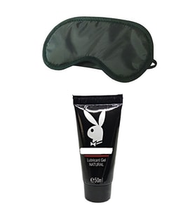 Bonie Uyku Bandı - Göz Maskesi + Playboy Lubricant Jel