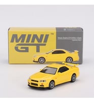 Mini GT 762 Nissan Skyline GT-R (R34) V-Spec Lightning Yellow 1/64 Model Araba (Sarı)