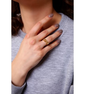 Gold Renk Baby Girl Yüzük (Renksiz)