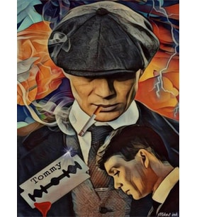 Thomas Shelby Sayılarla Boyama Seti 40x50 cm (Tuvale Gerili)