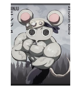 Ninju Kasları Fareler Retro Demon Slayer Kimetsu No Yaiba Tablo Ahşap Poster Dekoratif
