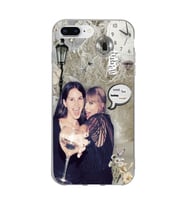 Iphone 7 Plus / 8 Plus Uyumlu Lana Del Rey ve Taylor Swift Desenli Şeffaf Telefon Kılıfı