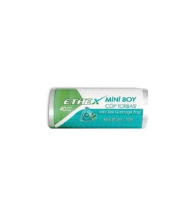 Ethex Mini Çöp Torbası 40x47 Cm 40 lı (10 Lt) Beyaz 1 Paket