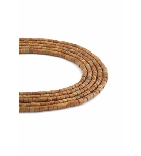 Jasper Doğal Taş Parlak Silindir Kesim 4x4mm Dizi [AA]