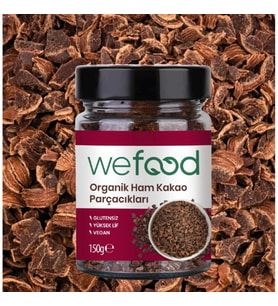 Wefood Organik Ham Kakao Parçacıkları 150 Gr