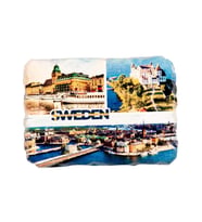 İsveç Stockholm Kırık Magnet (Karışık)