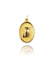0.25 Gram 14 Ayar Altın Harf Kolye ucu