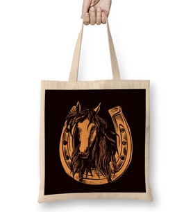 Horse Head Horseshoe Equestrian Sport Horses Riding Saddle Bez Çanta Uzun Saplı