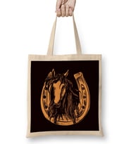 Horse Head Horseshoe Equestrian Sport Horses Riding Saddle Bez Çanta Uzun Saplı