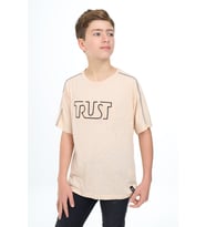 Toontoy Erkek Çocuk Baskılı Tişört (Bej)