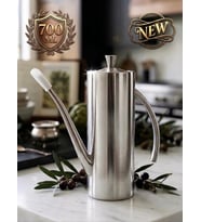 NUMAX 304 Lüks Paslanmaz Çelik Yağdanlık-Demlik 700 ML 1-2-3 ADET ,Ateşe Uygun & Şık Sofra & Mutfak Kullanımı