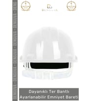 #EmniyetBariyet Essafe CE Belgeli Ekonomik Havalandırmalı Dayanıklı Koruyucu Güvenliği Beyaz Emniyet